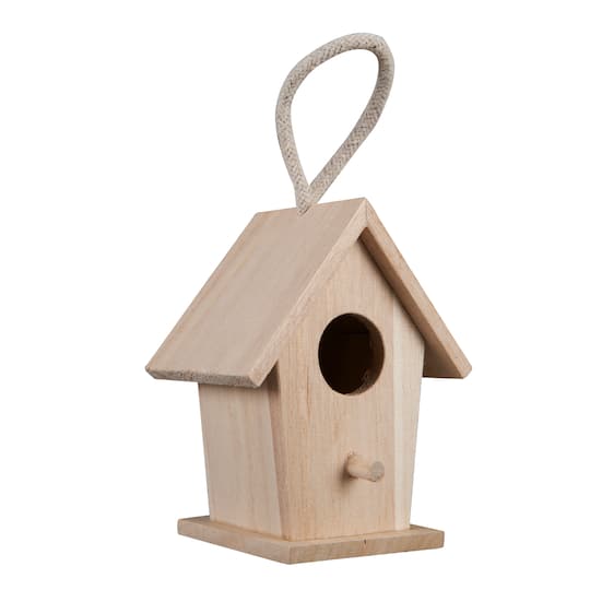 Michaels, 4" Traditional Wood Birdhouse by Make Market® – Category: Birdhouses